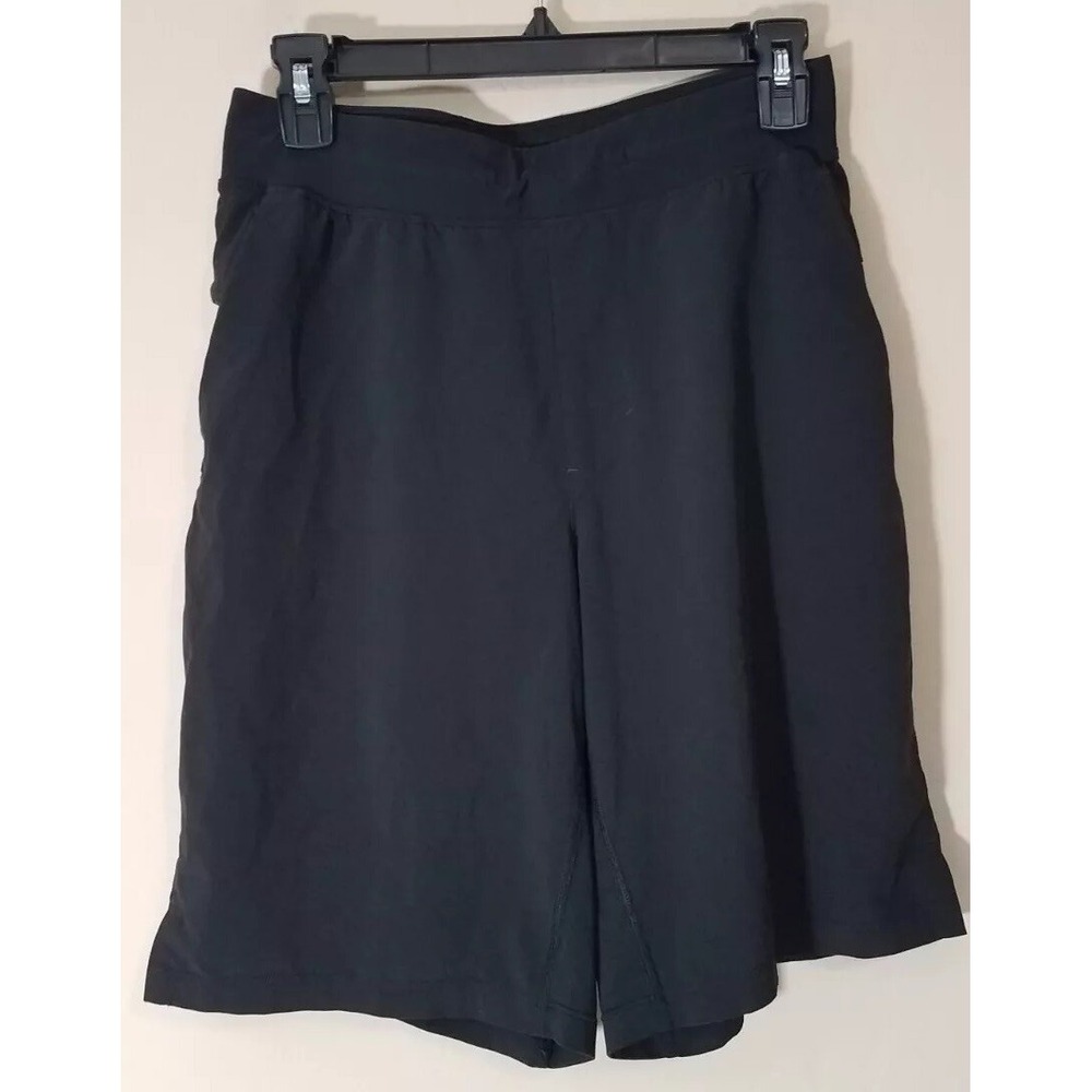 Lululemon Shorts Men Small S The Linerless Training 9" Solid Black LM7AJBS‎